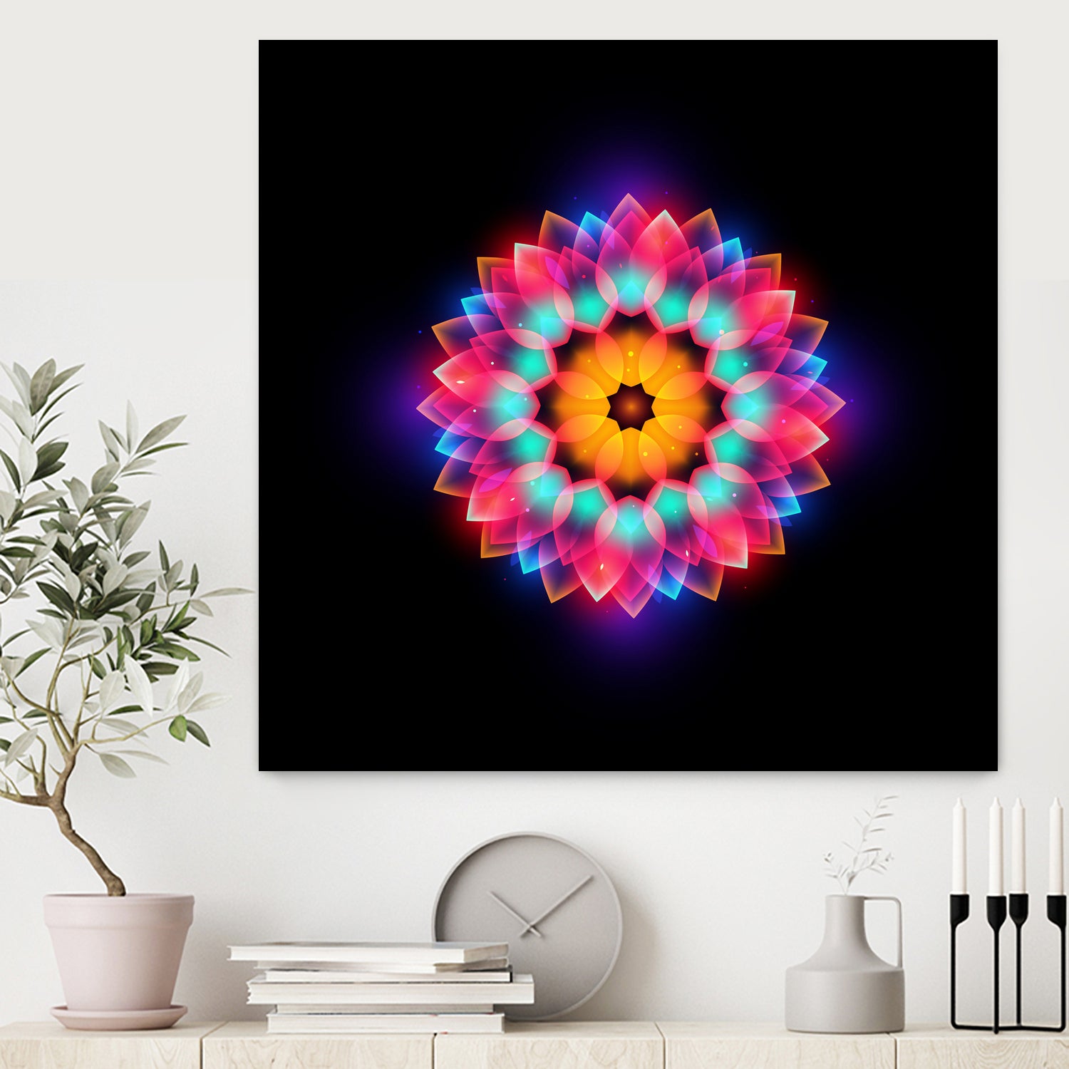 abstract flower3 by Ilya Shapko on GIANT ART - black vector illustration