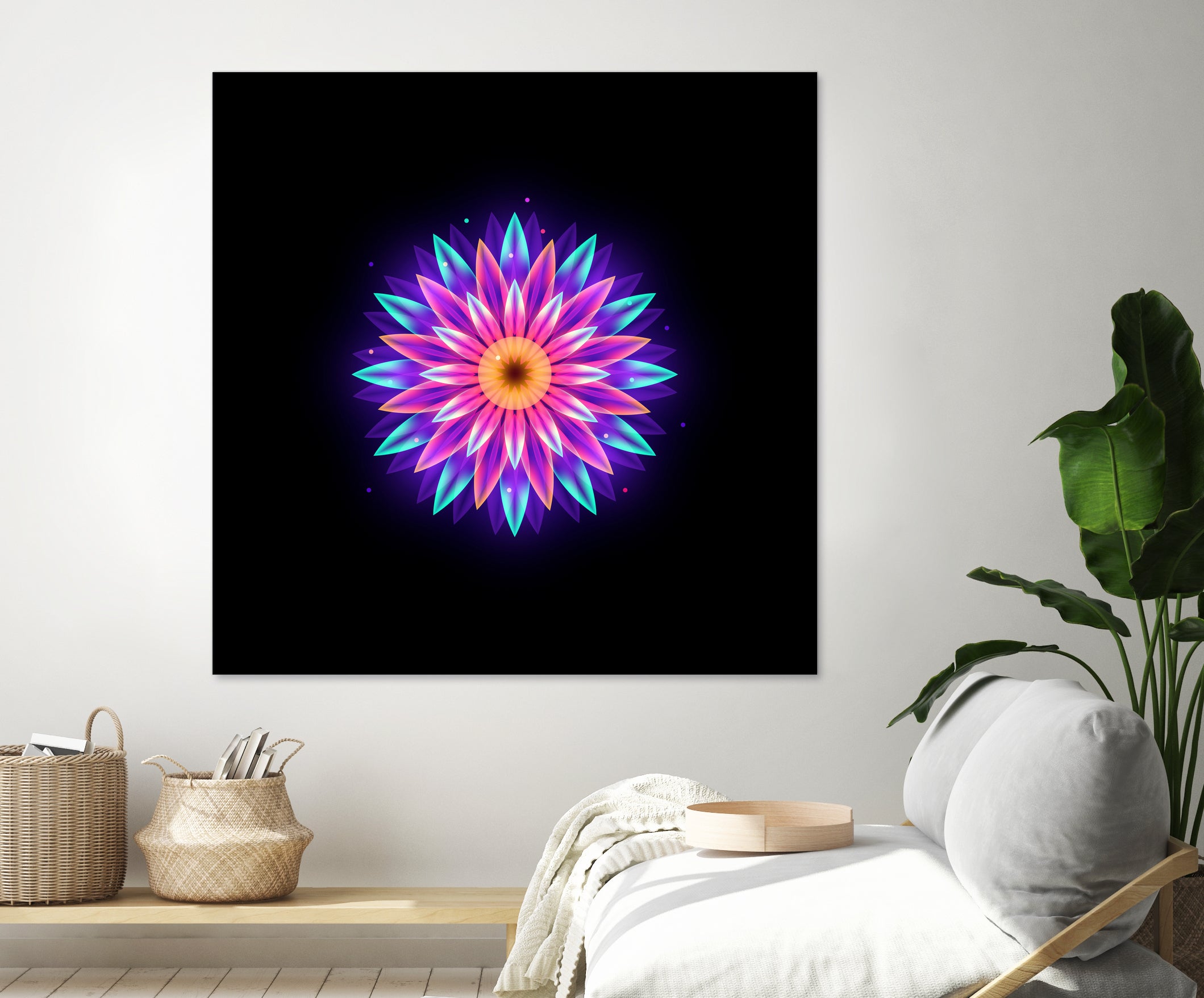 abstract flower1 by Ilya Shapko on GIANT ART - fuchsia vector illustration