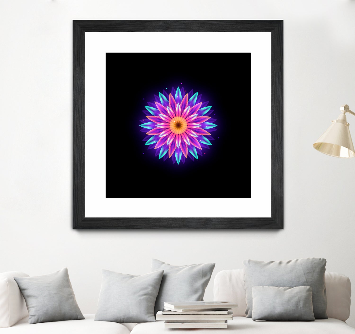 abstract flower1 by Ilya Shapko on GIANT ART - fuchsia vector illustration