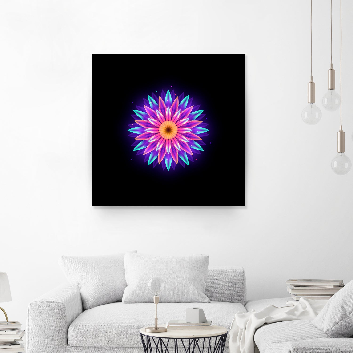 abstract flower1 by Ilya Shapko on GIANT ART - fuchsia vector illustration