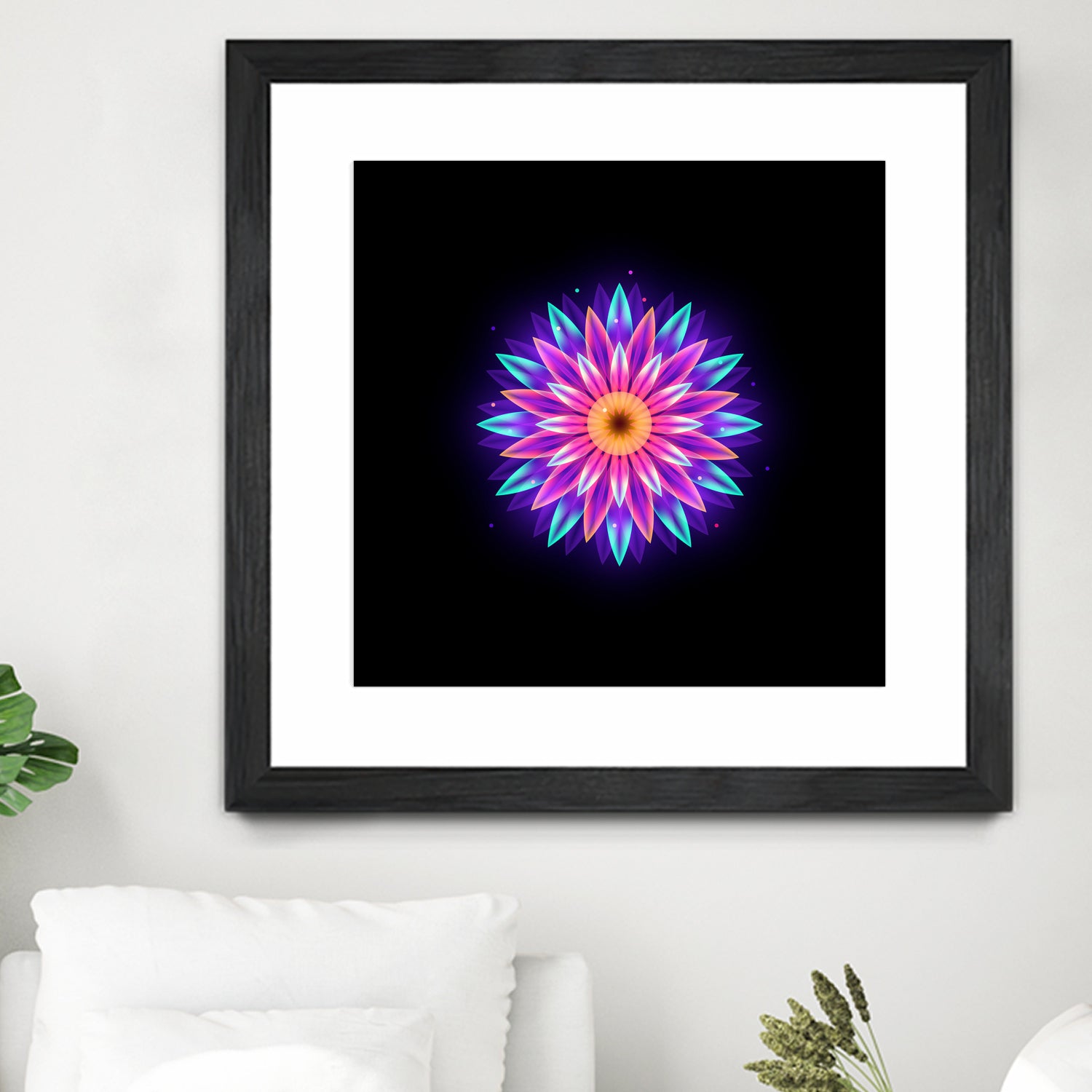 abstract flower1 by Ilya Shapko on GIANT ART - fuchsia vector illustration