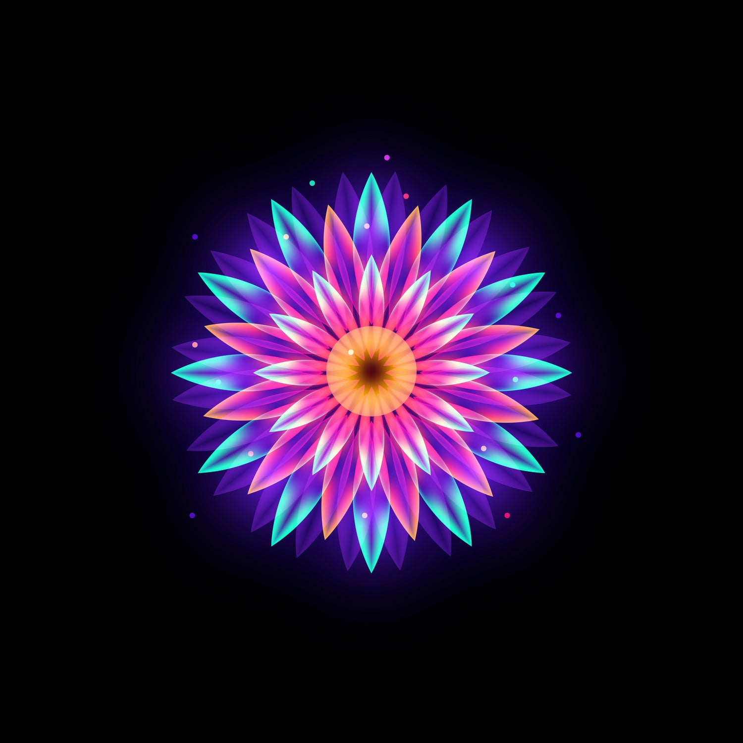 abstract flower1 by Ilya Shapko on GIANT ART - fuchsia vector illustration