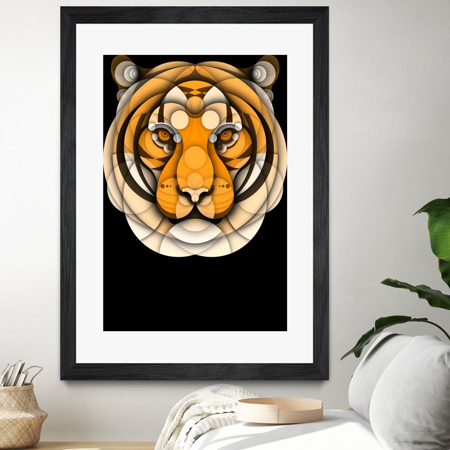 Tiger by Bruno Silva on GIANT ART - orange digital drawing