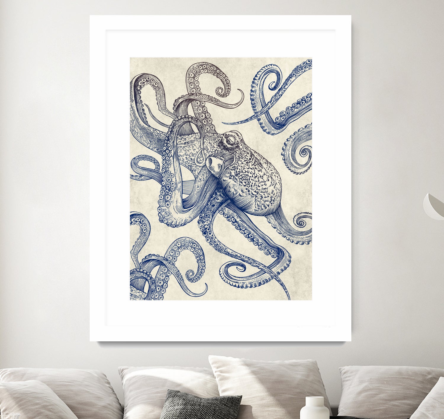 Octo Flow by Caldwell Rachel on GIANT ART - blue digital drawing