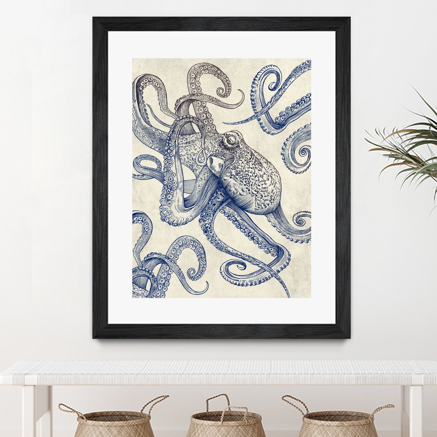 Octo Flow by Caldwell Rachel on GIANT ART - blue digital drawing