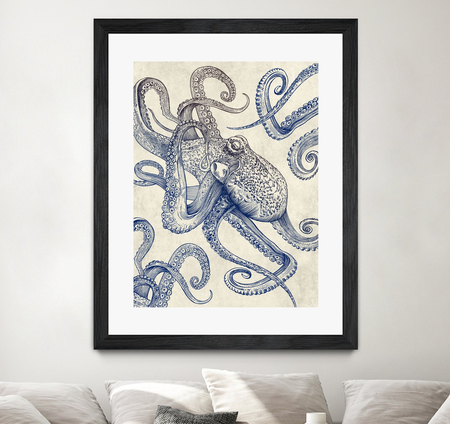 Octo Flow by Caldwell Rachel on GIANT ART - blue digital drawing