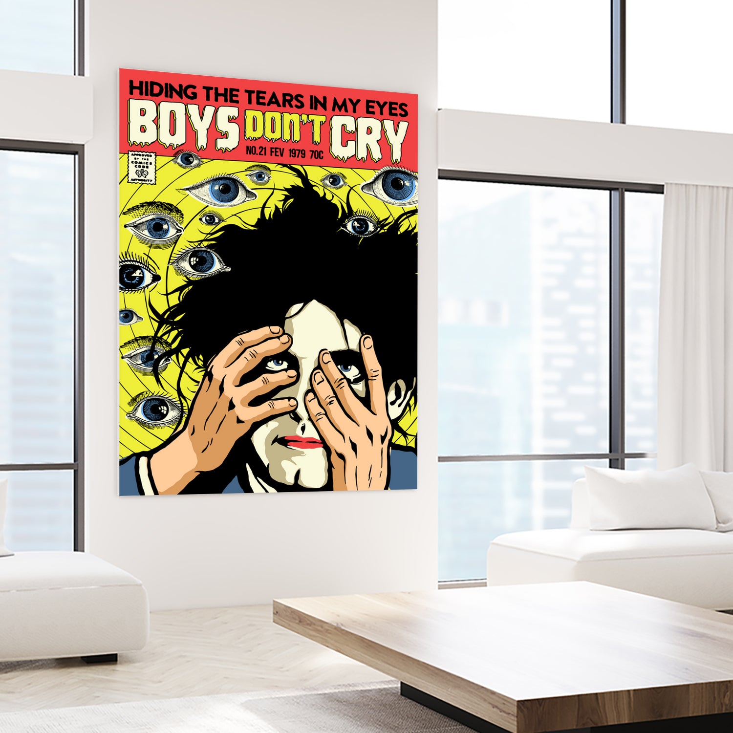 Boys Don't Cry by Bily Mariano da Luz on GIANT ART - yellow digital drawing