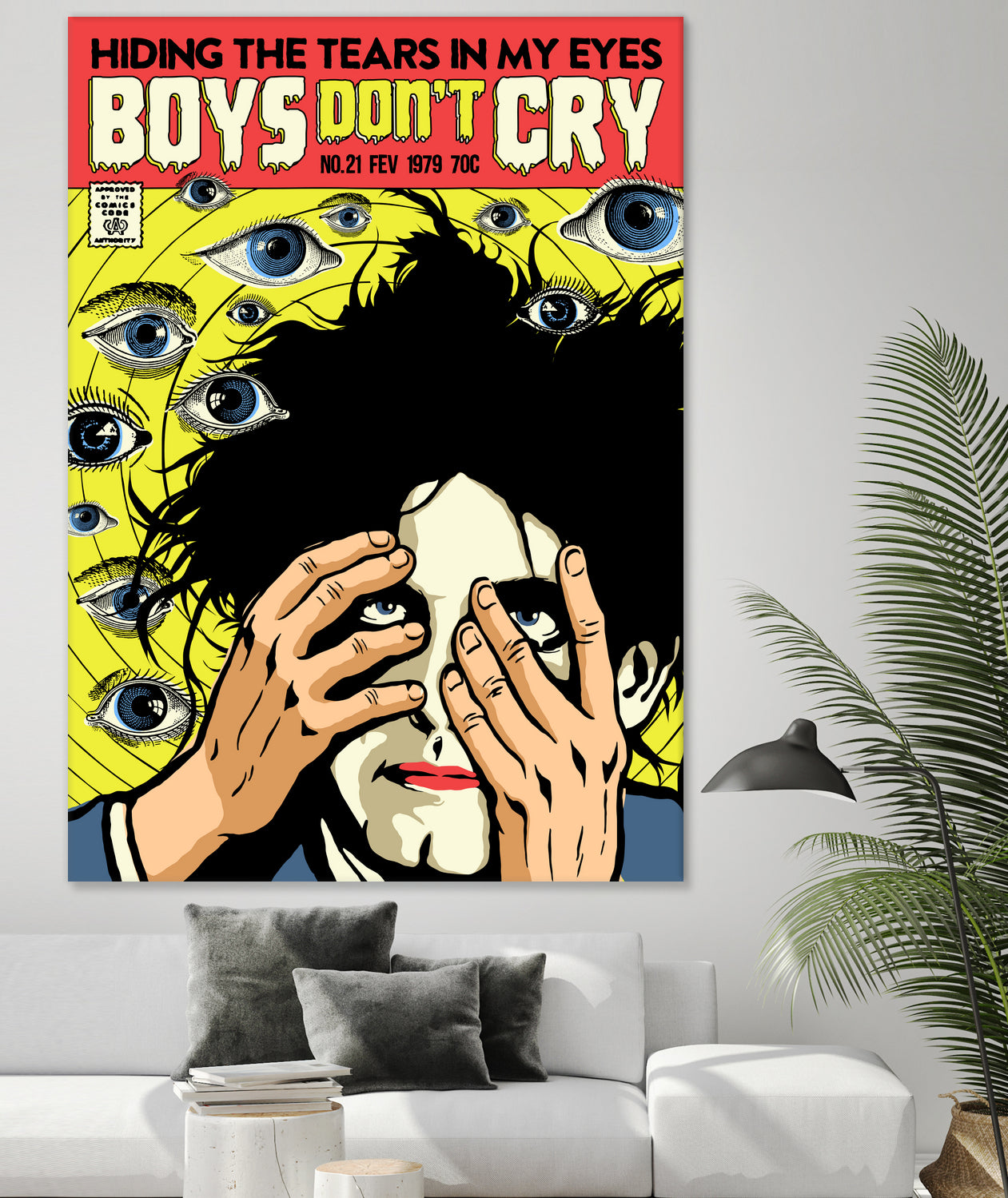 Boys Don't Cry by Bily Mariano da Luz on GIANT ART - yellow digital drawing