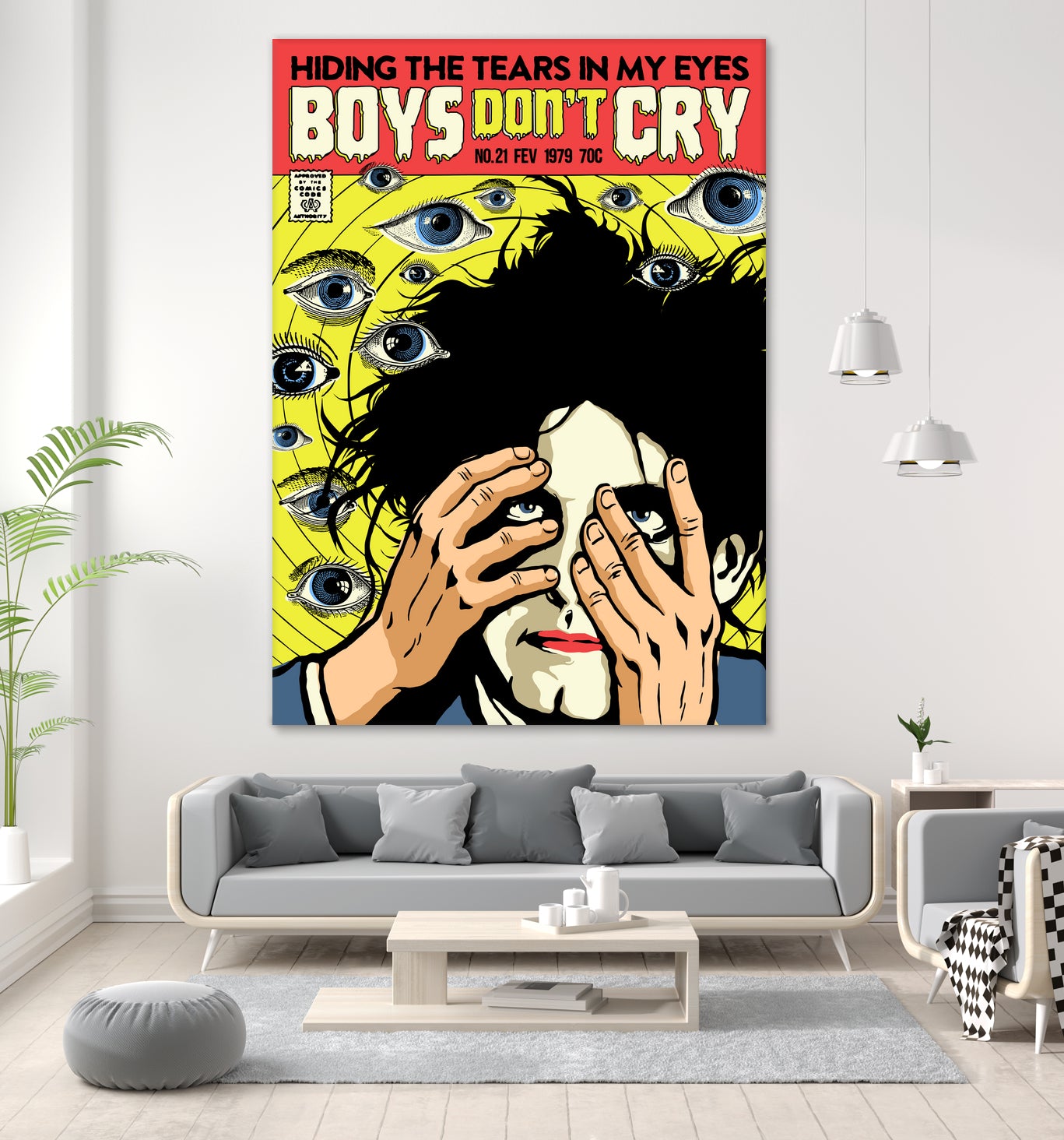 Boys Don't Cry by Bily Mariano da Luz on GIANT ART - yellow digital drawing