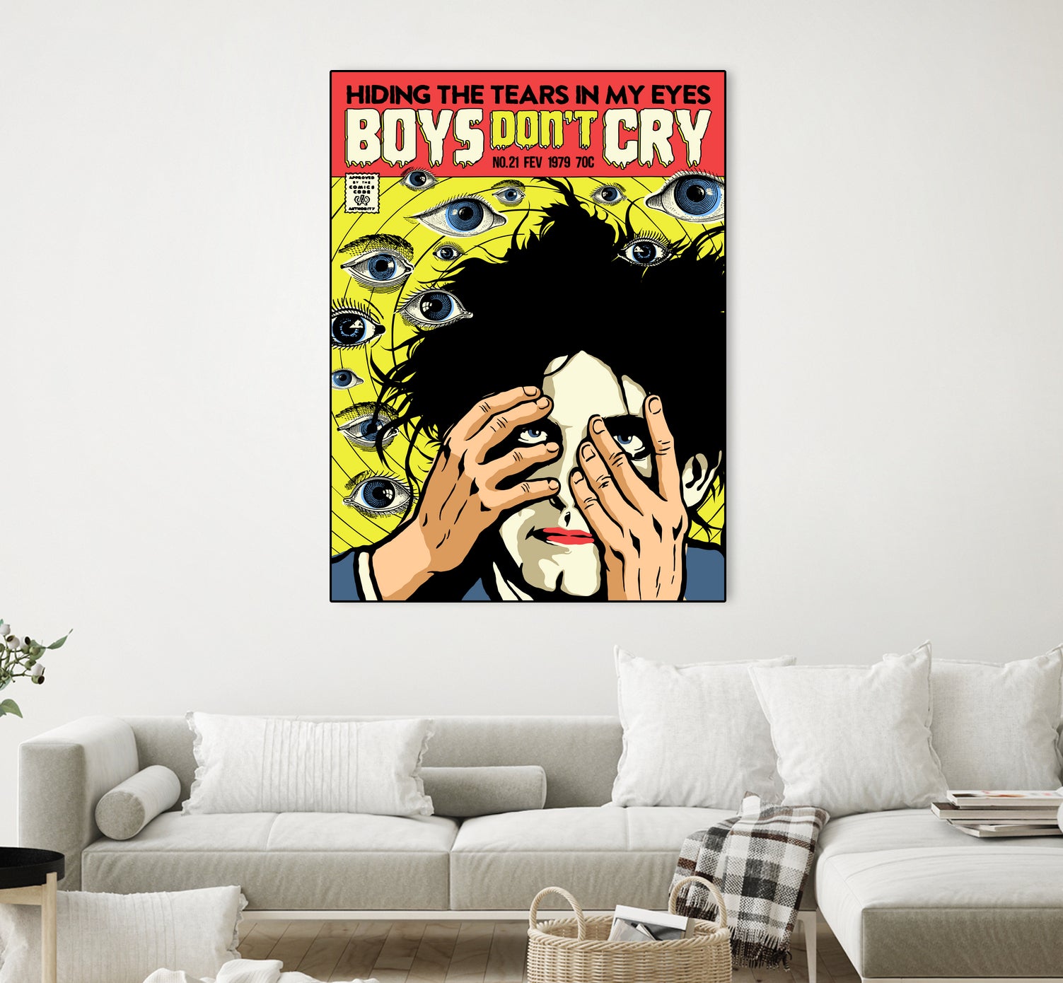 Boys Don't Cry by Bily Mariano da Luz on GIANT ART - yellow digital drawing