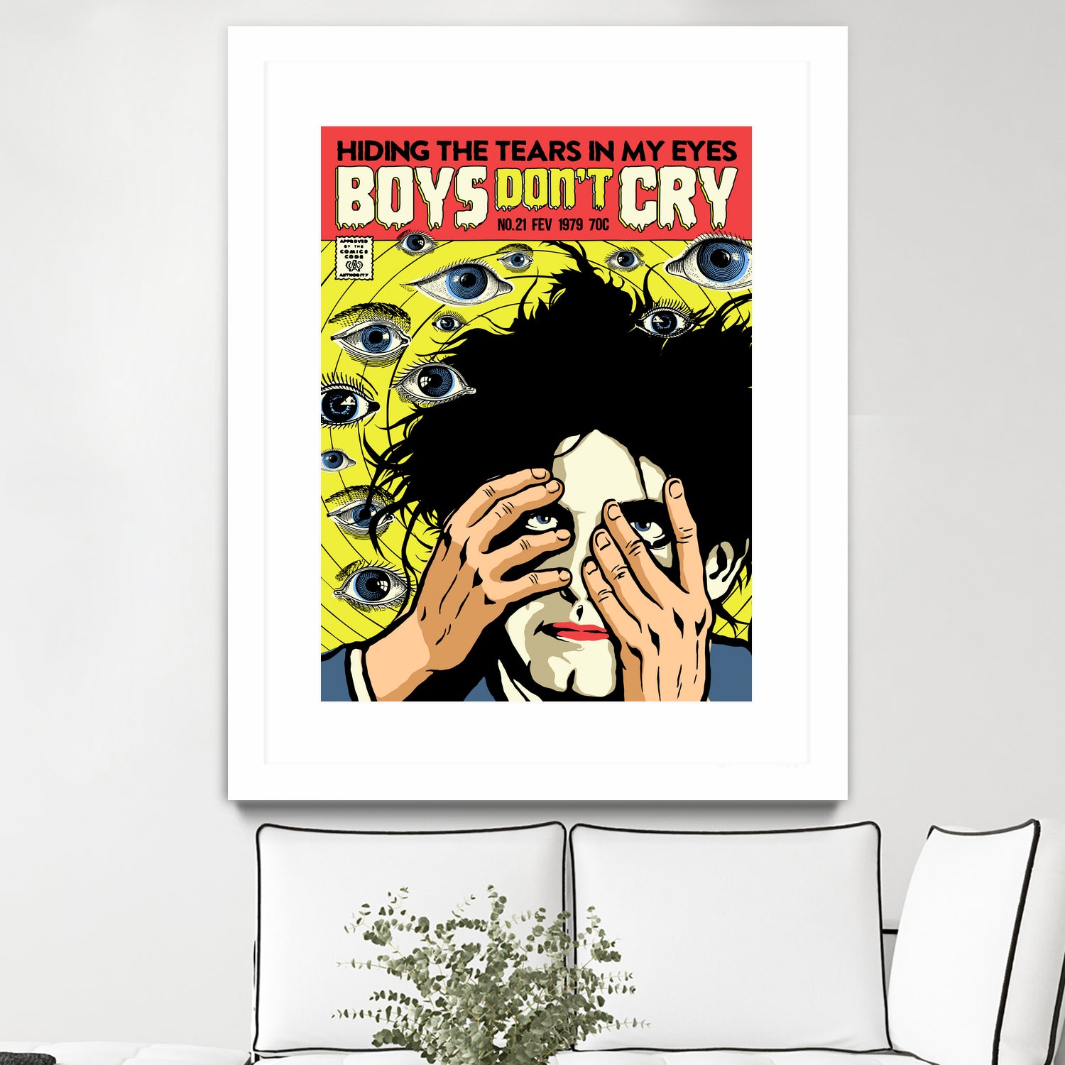 Boys Don't Cry by Bily Mariano da Luz on GIANT ART - yellow digital drawing