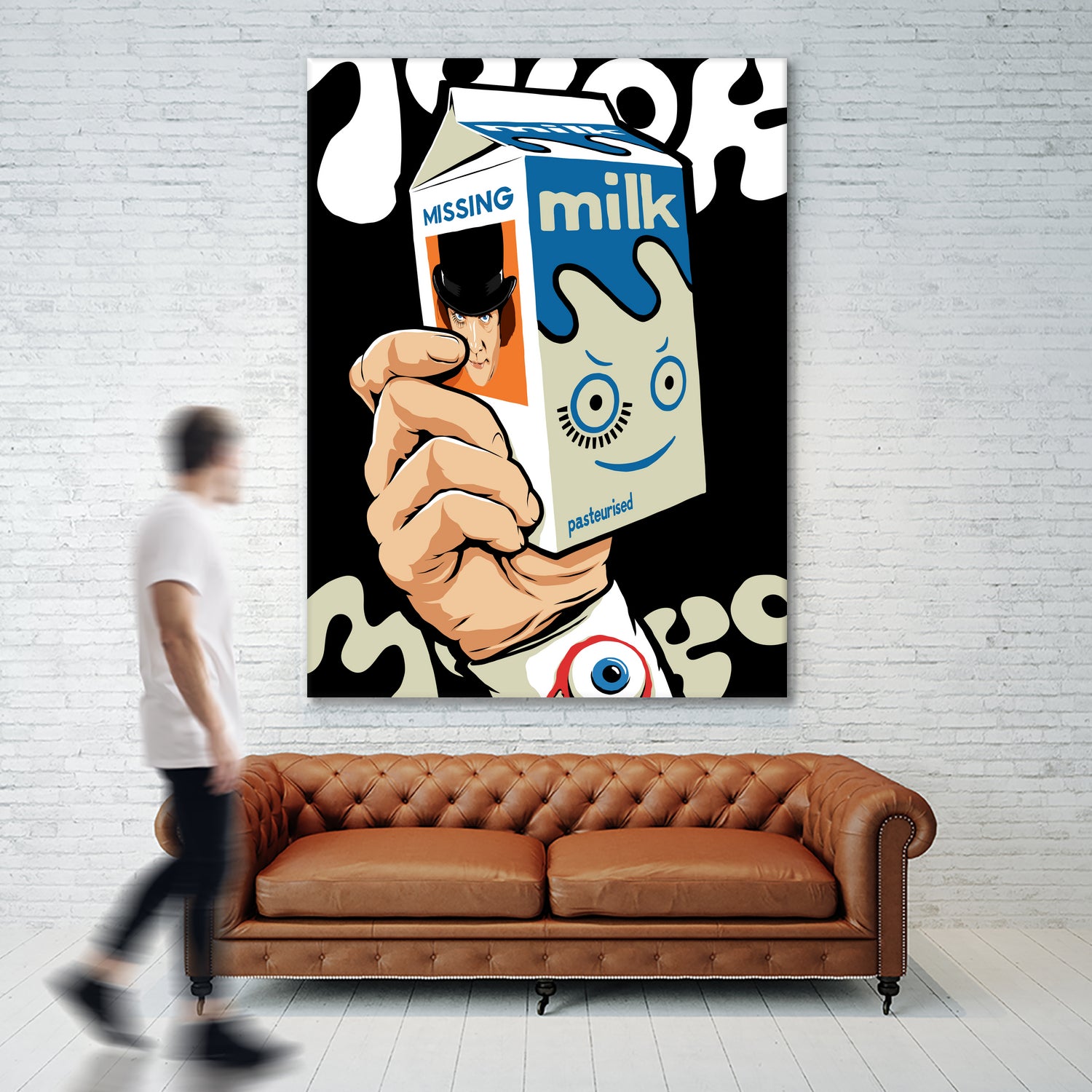 Milk and TV Easily by Bily Mariano da Luz on GIANT ART - black digital drawing