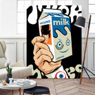 Milk and TV Easily by Bily Mariano da Luz on GIANT ART - black digital drawing