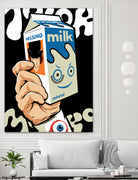 Milk and TV Easily by Bily Mariano da Luz on GIANT ART - black digital drawing