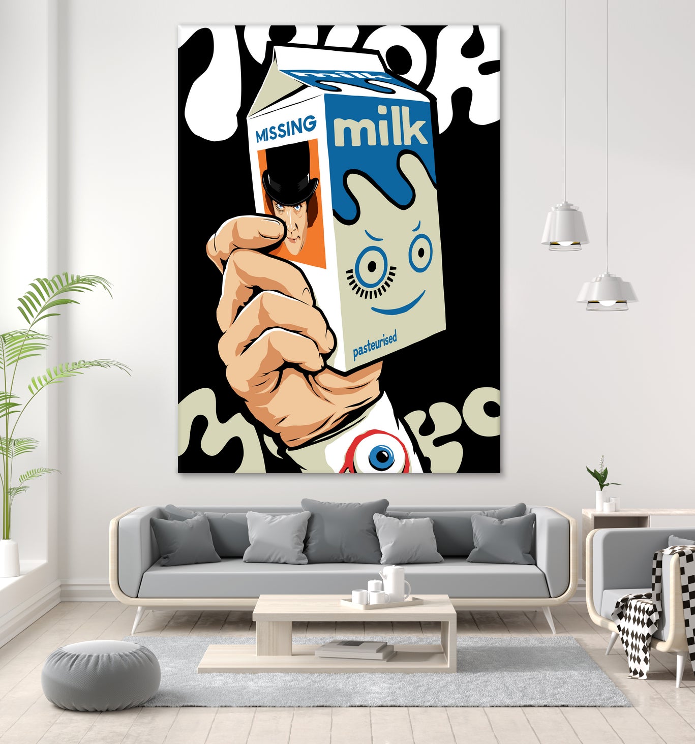 Milk and TV Easily by Bily Mariano da Luz on GIANT ART - black digital drawing