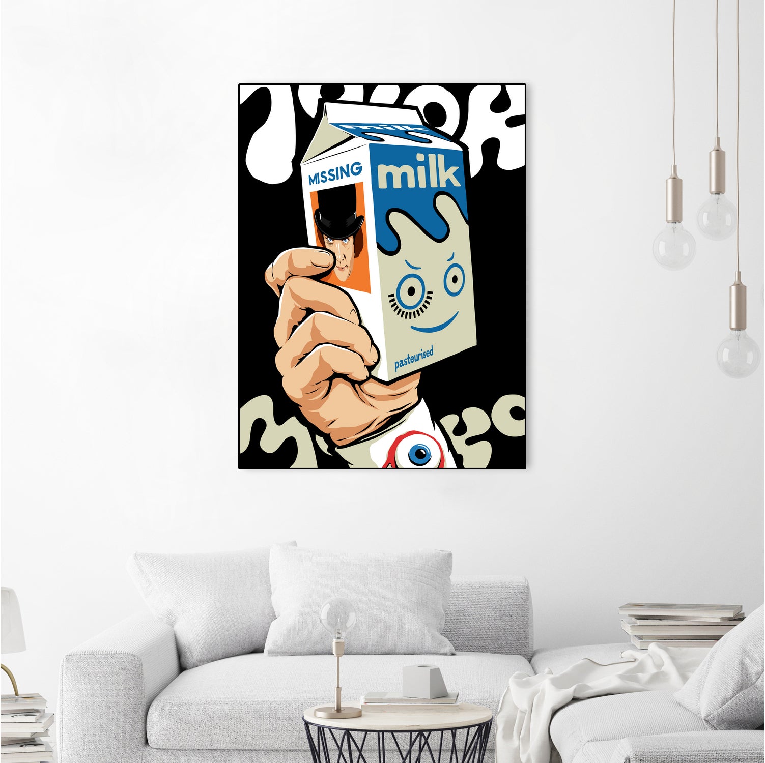 Milk and TV Easily by Bily Mariano da Luz on GIANT ART - black digital drawing