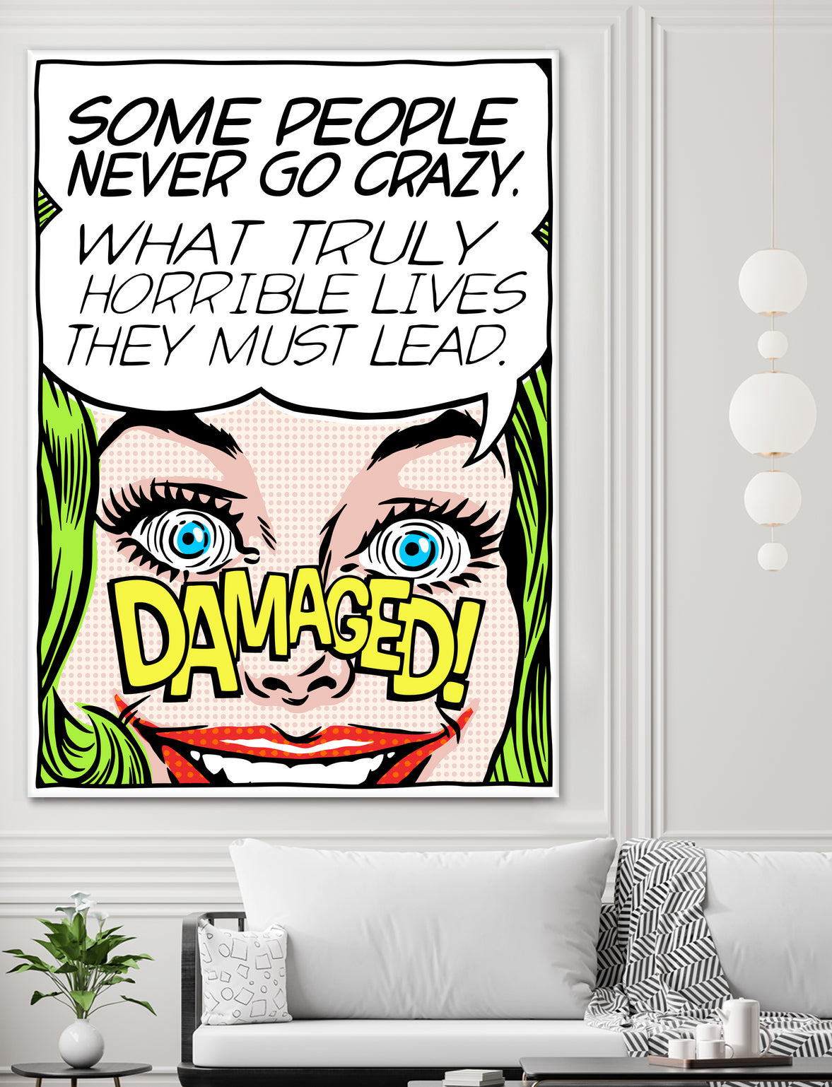 Never Go Crazy by Bily Mariano da Luz on GIANT ART - yellow digital drawing