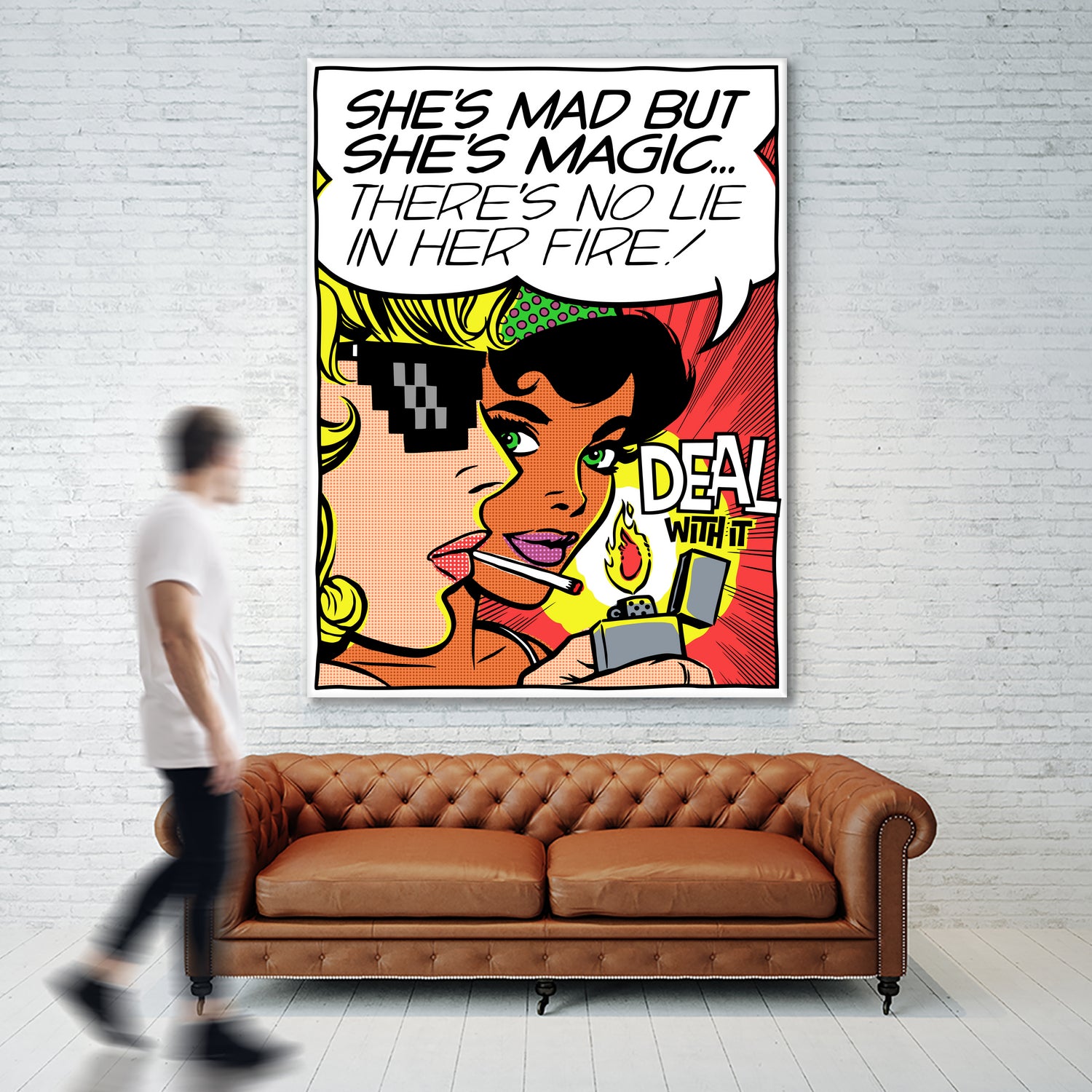 She's Mad But She's Magic by Bily Mariano da Luz on GIANT ART - red digital drawing