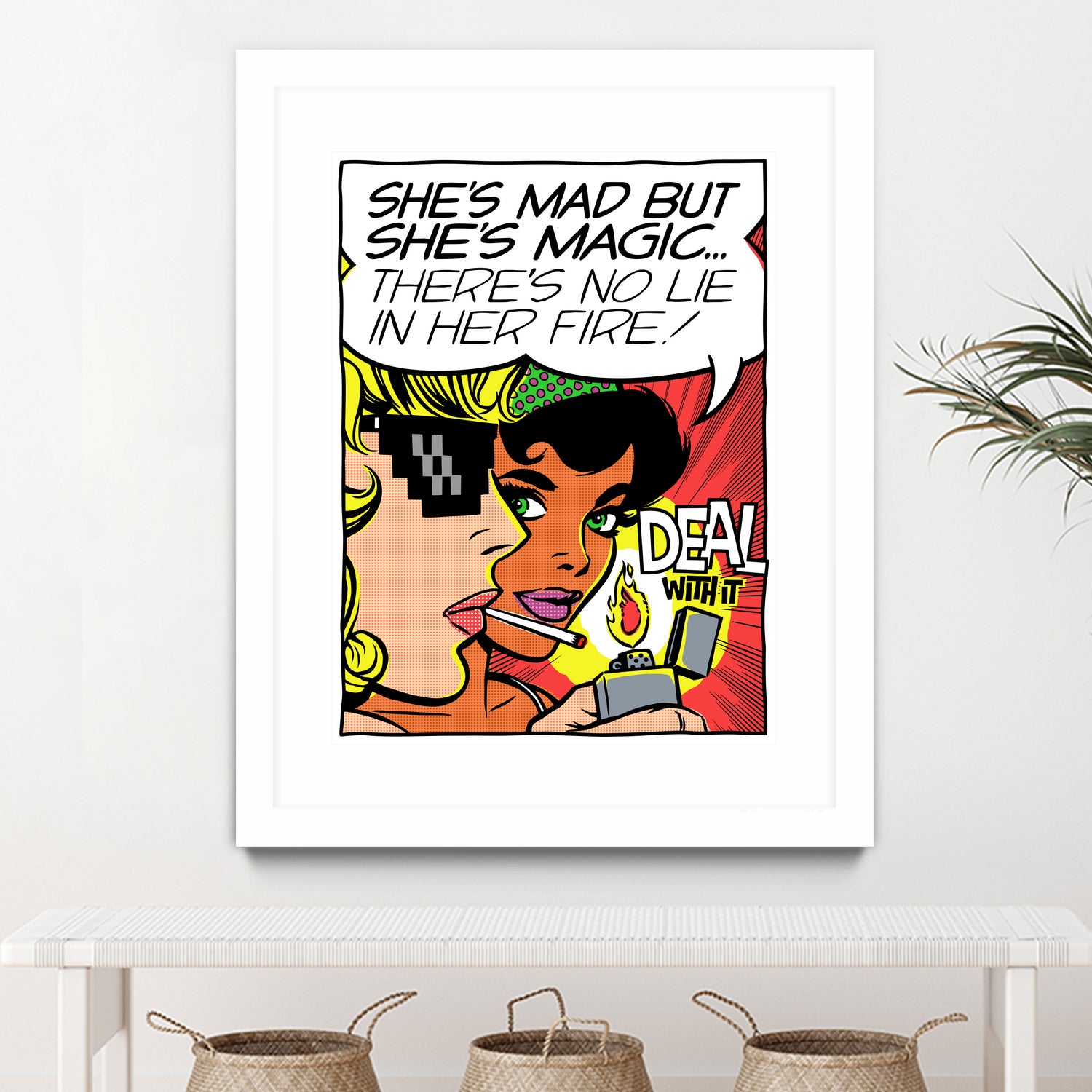 She's Mad But She's Magic by Bily Mariano da Luz on GIANT ART - red digital drawing