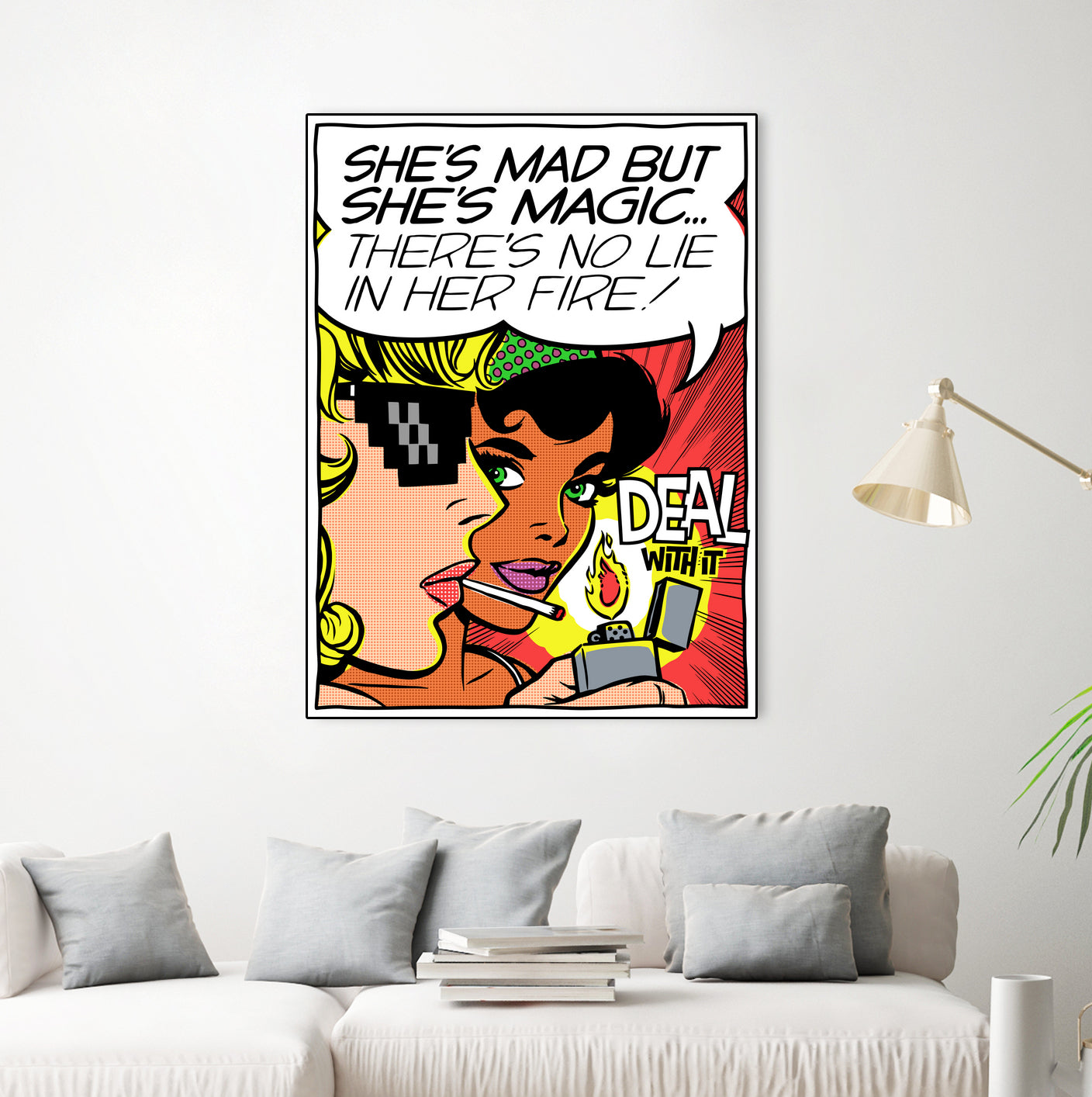 She's Mad But She's Magic by Bily Mariano da Luz on GIANT ART - red digital drawing