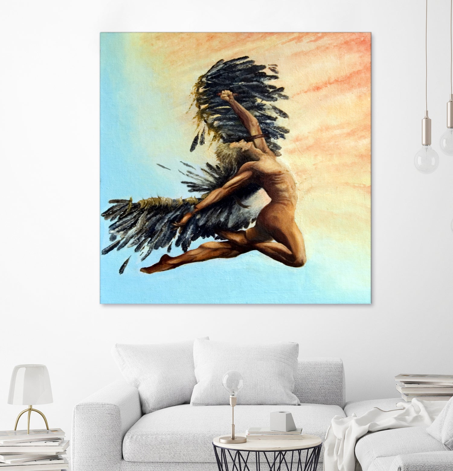 Icarus Descending by michael jon on GIANT ART - pink digital painting