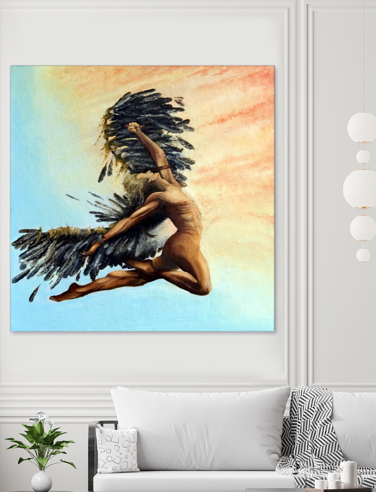 Icarus Descending by michael jon on GIANT ART - pink digital painting