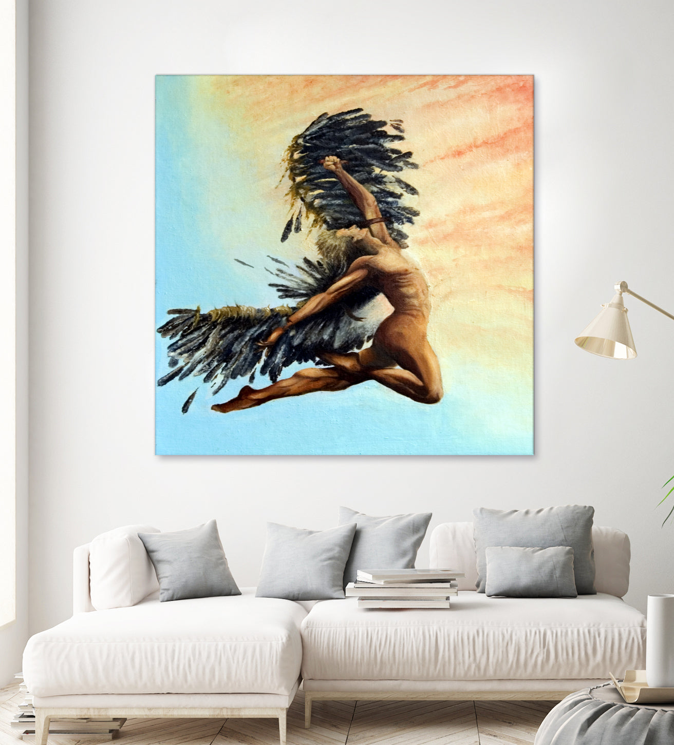 Icarus Descending by michael jon on GIANT ART - pink digital painting