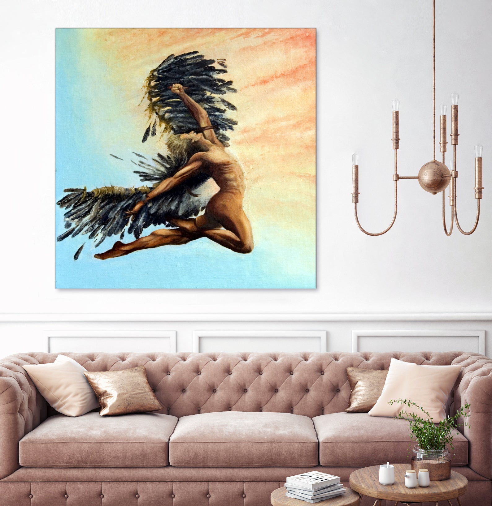 Icarus Descending by michael jon on GIANT ART - pink digital painting