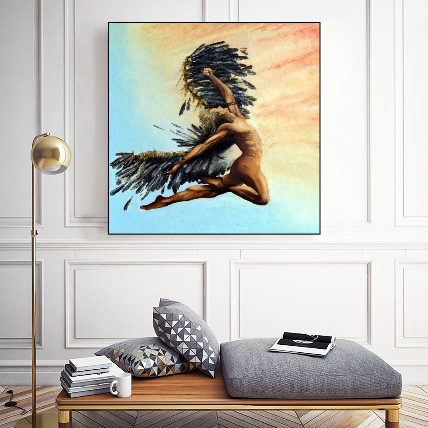 Icarus Descending by michael jon on GIANT ART - pink digital painting