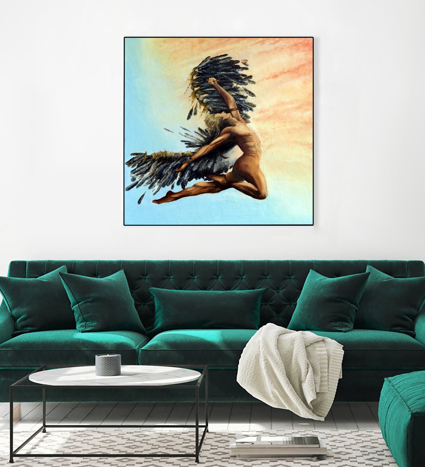 Icarus Descending by michael jon on GIANT ART - pink digital painting