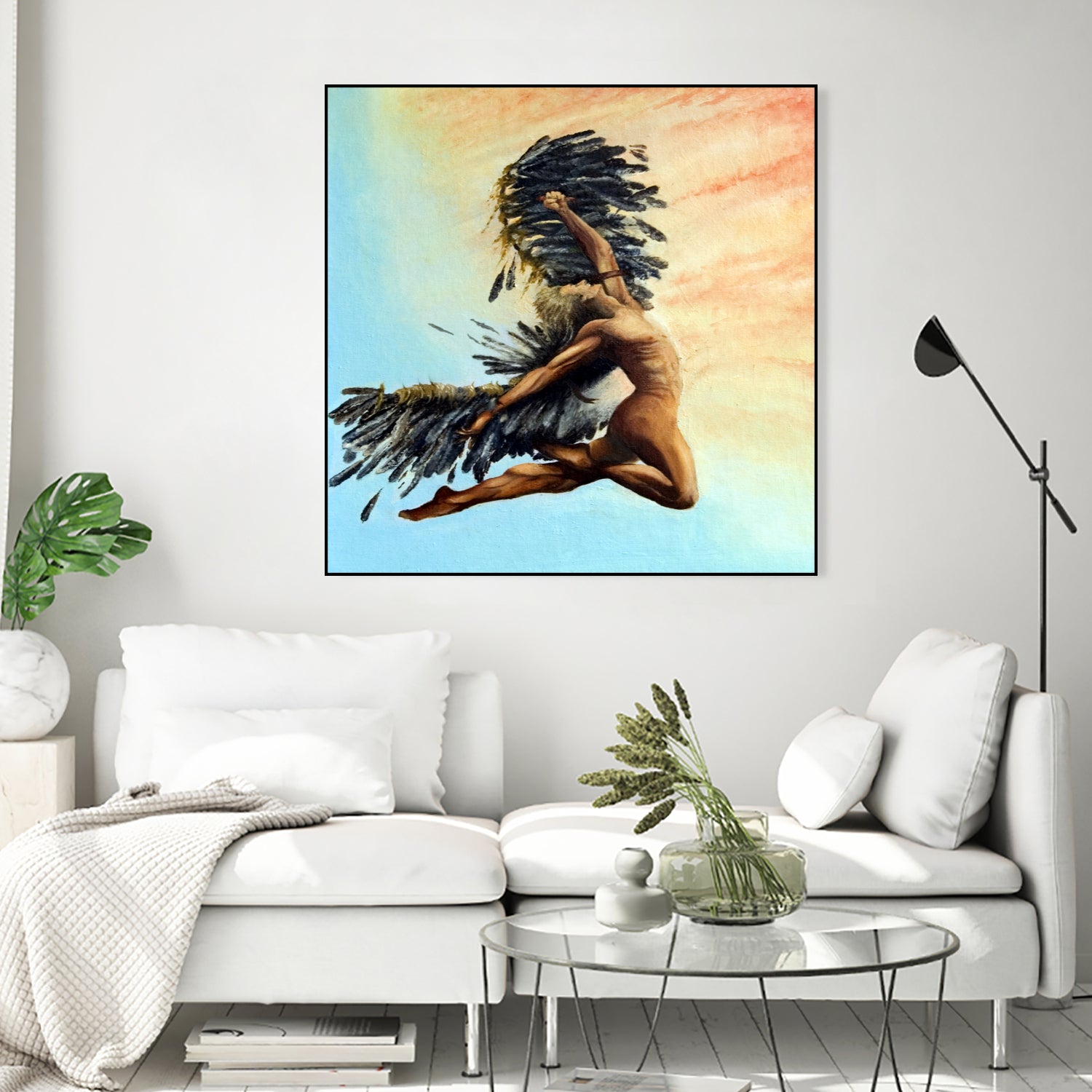 Icarus Descending by michael jon on GIANT ART - pink digital painting