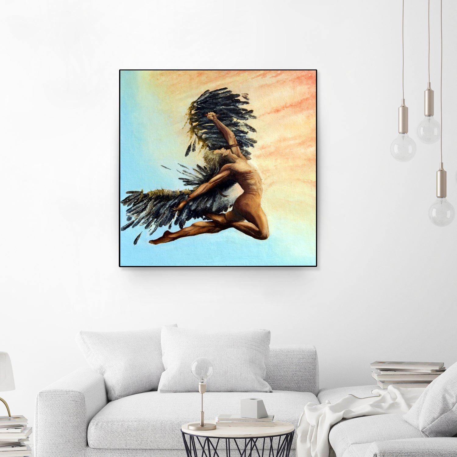 Icarus Descending by michael jon on GIANT ART - pink digital painting