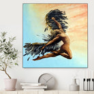 Icarus Descending by michael jon on GIANT ART - pink digital painting