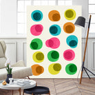 An Array of Circles by Trevor May on GIANT ART - pink digital painting