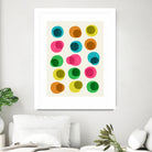 An Array of Circles by Trevor May on GIANT ART - pink digital painting