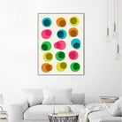 An Array of Circles by Trevor May on GIANT ART - pink digital painting