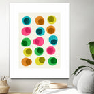 An Array of Circles by Trevor May on GIANT ART - pink digital painting