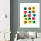 An Array of Circles by Trevor May on GIANT ART - pink digital painting