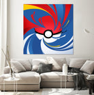 Pokemon Ball by Nikita Abakumov on GIANT ART - red vector illustration