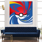 Pokemon Ball by Nikita Abakumov on GIANT ART - red vector illustration