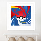 Pokemon Ball by Nikita Abakumov on GIANT ART - red vector illustration