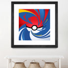 Pokemon Ball by Nikita Abakumov on GIANT ART - red vector illustration