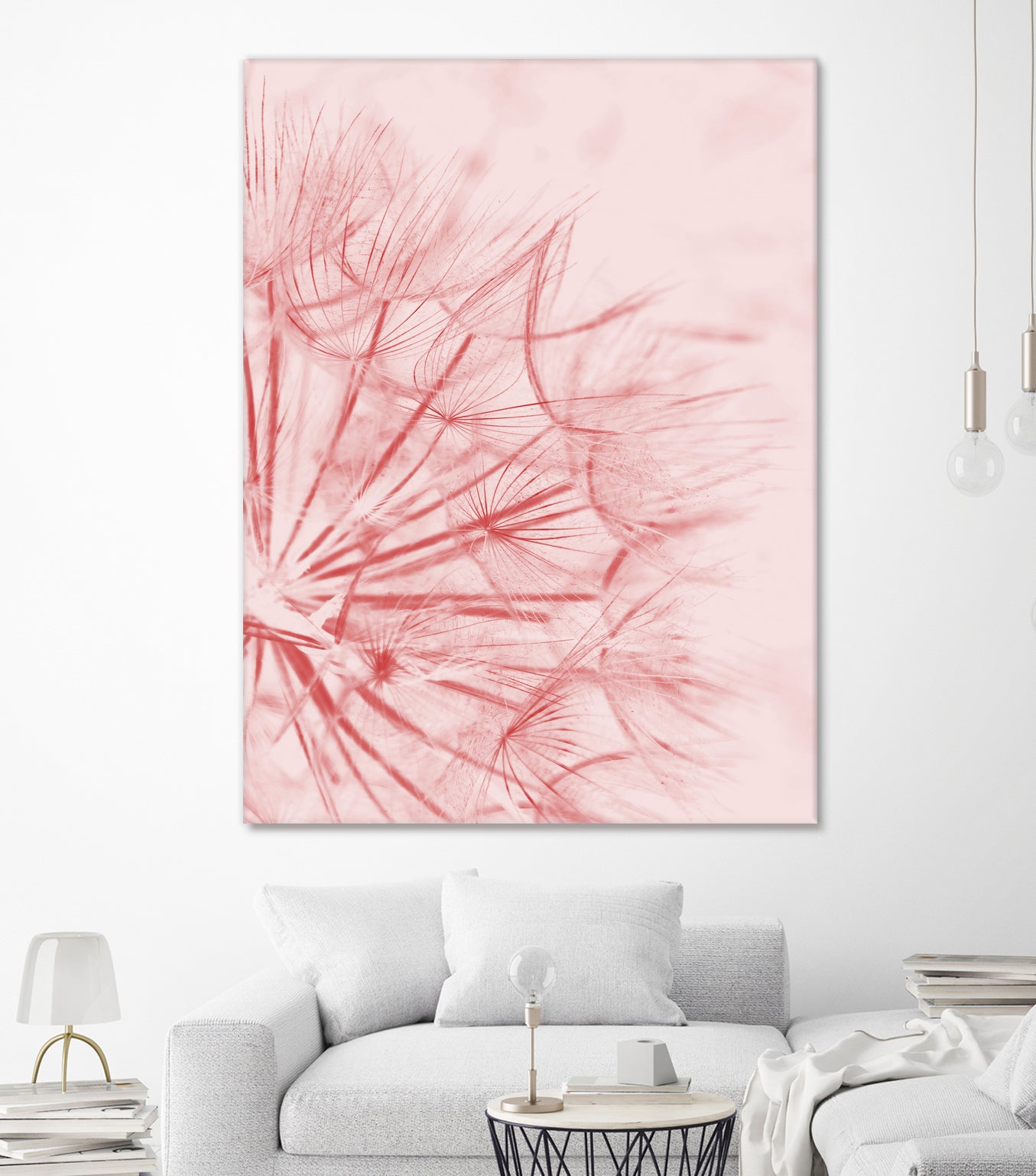 Dandelion In Pink by IOANNA PAPANIKOLAOU on GIANT ART - pink photo illustration