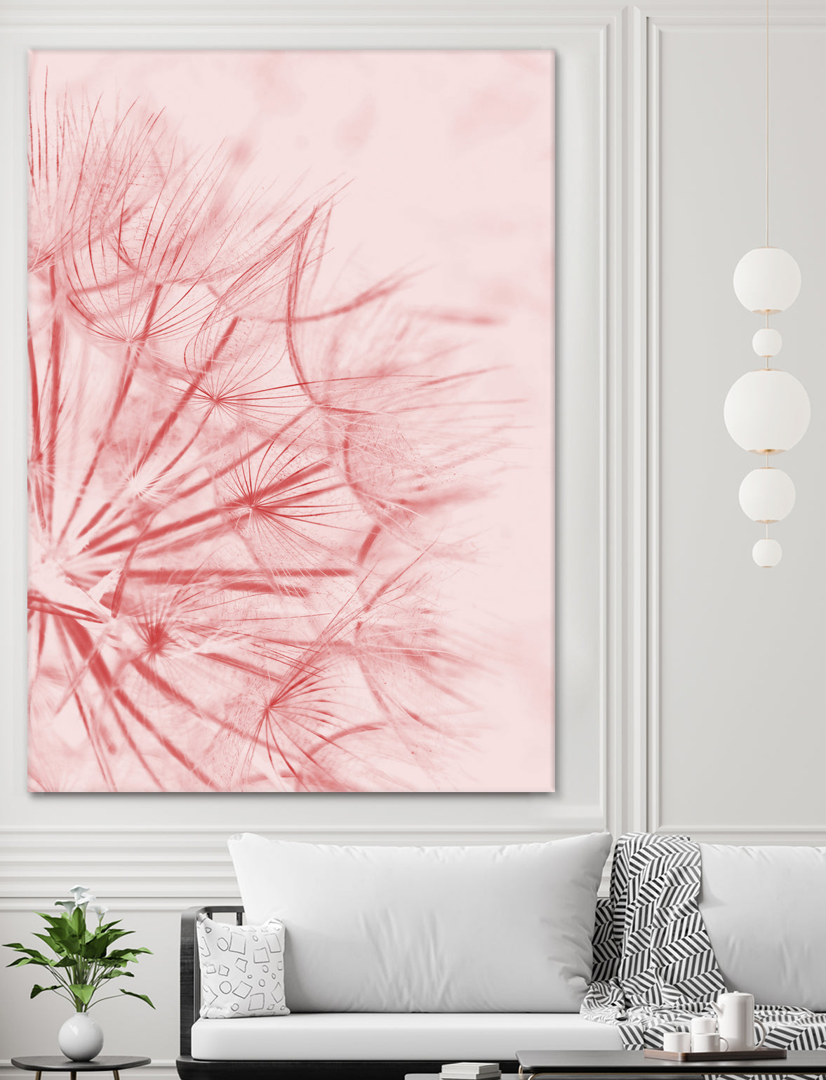 Dandelion In Pink by IOANNA PAPANIKOLAOU on GIANT ART - pink photo illustration