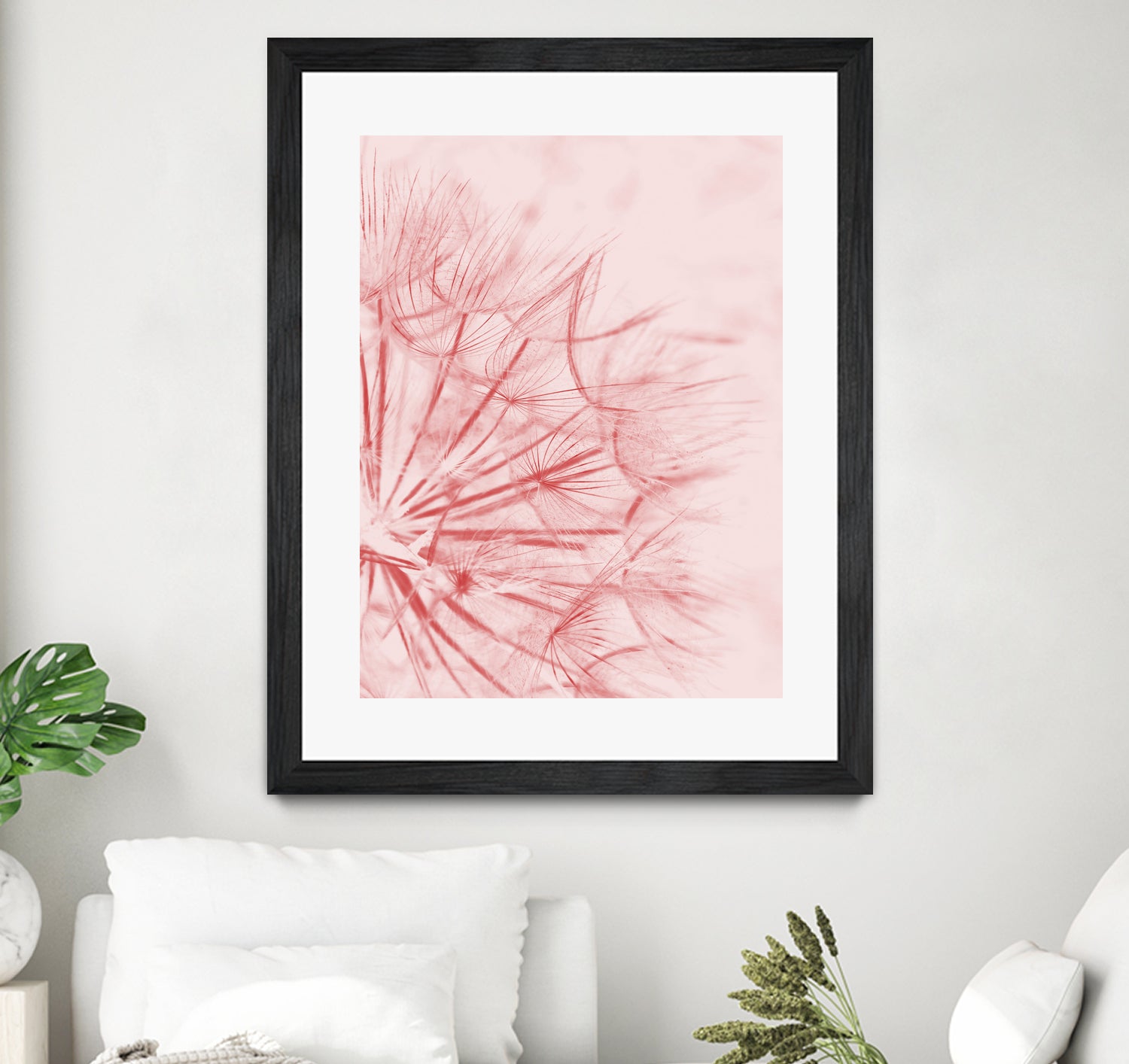 Dandelion In Pink by IOANNA PAPANIKOLAOU on GIANT ART - pink photo illustration