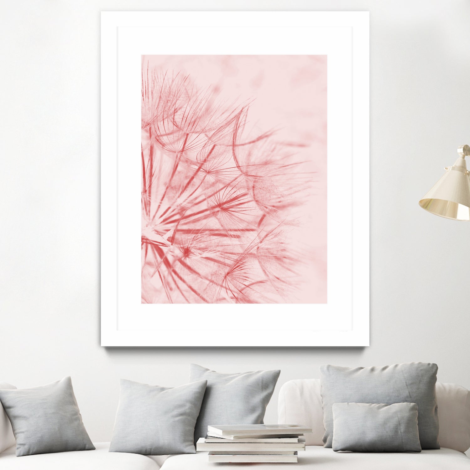 Dandelion In Pink by IOANNA PAPANIKOLAOU on GIANT ART - pink photo illustration