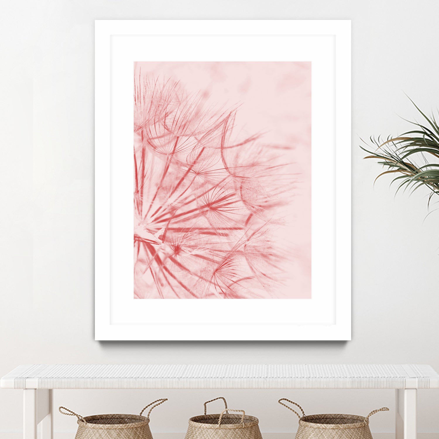 Dandelion In Pink by IOANNA PAPANIKOLAOU on GIANT ART - pink photo illustration