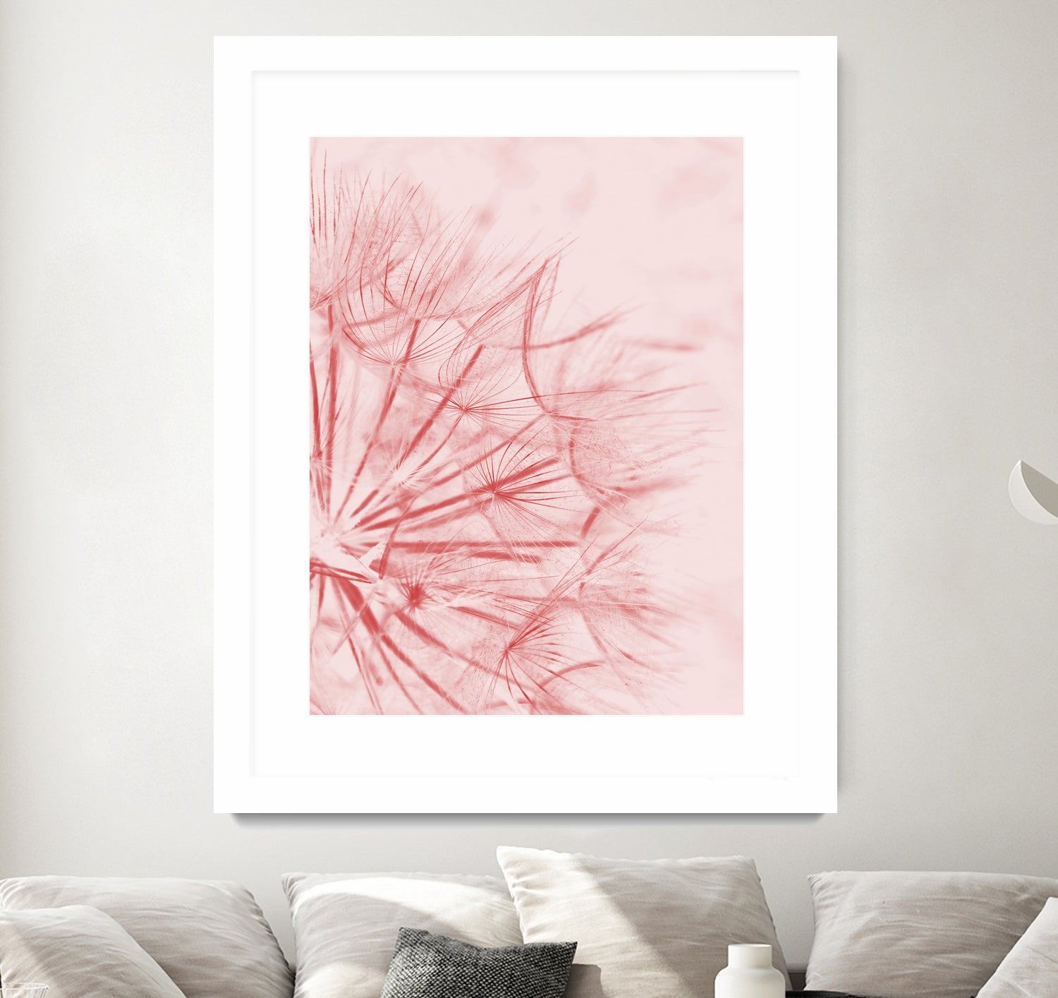 Dandelion In Pink by IOANNA PAPANIKOLAOU on GIANT ART - pink photo illustration