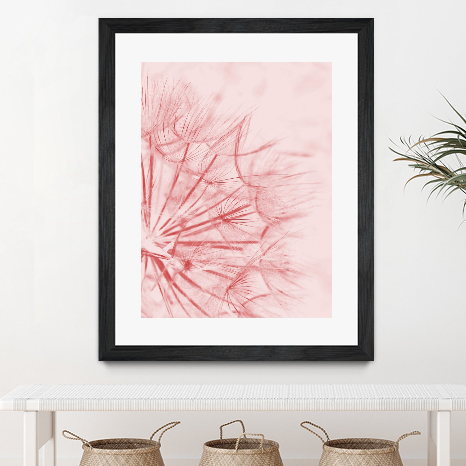 Dandelion In Pink by IOANNA PAPANIKOLAOU on GIANT ART - pink photo illustration