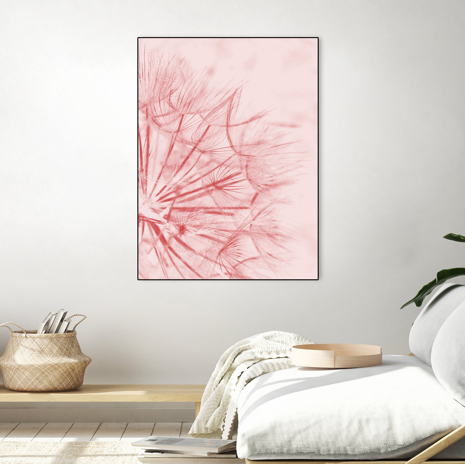 Dandelion In Pink by IOANNA PAPANIKOLAOU on GIANT ART - pink photo illustration